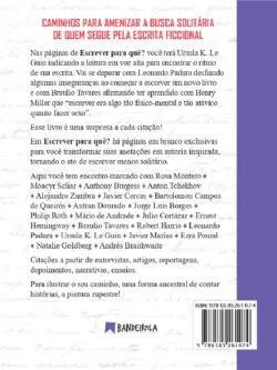 Escrever para que Organização Sandra Abrano verso